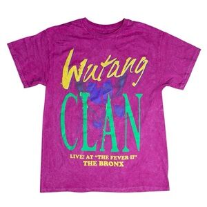 Wu-Tang Clan Pink Graphic T-Shirt Size Large | Hip Hop Rap Tee | NWT